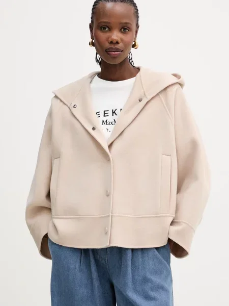 Voiaj palton Weekend Max Mara de lână bej