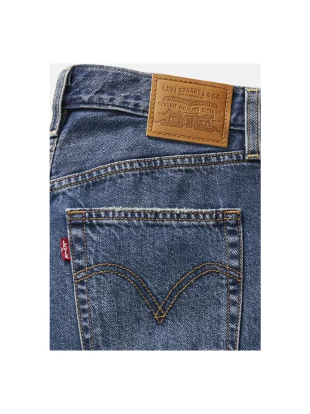 Levi's Dżinsy Szeroka nogawka w prążki Kobiety jednolity niebieski