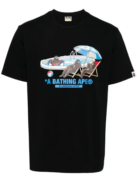 Tricou A Bathing Ape® cu imagine negru