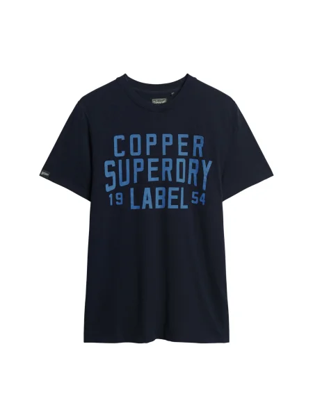 Superdry Tričko Copper námořnická modř / chladná modrá