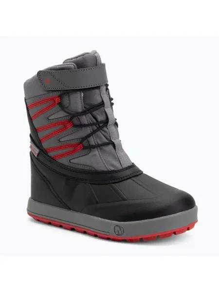 Gyerek hótaposó Merrell Snow Bank WP black/red. Méret: 30 EU fekete
