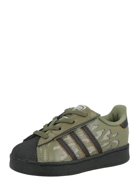 ADIDAS ORIGINALS Tenisky SUPERSTAR khaki černá