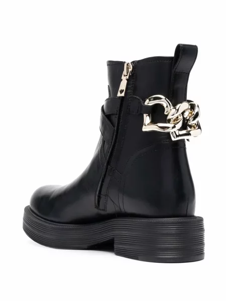 Buty do kostki Love Moschino w serca czarne