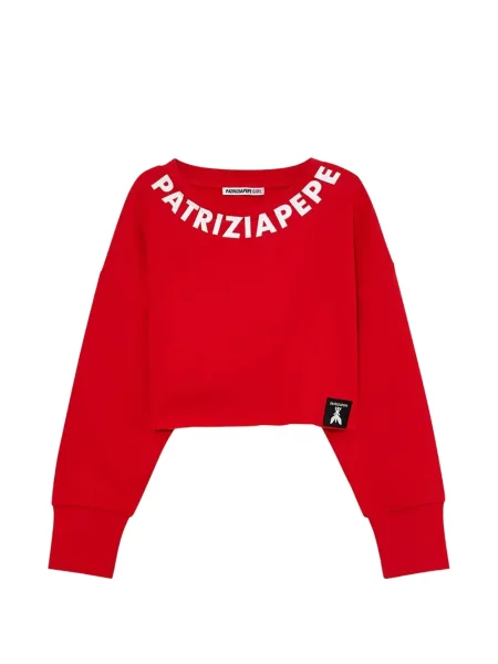 Bluza dziecięca Patrizia Pepe Girl czerwona
