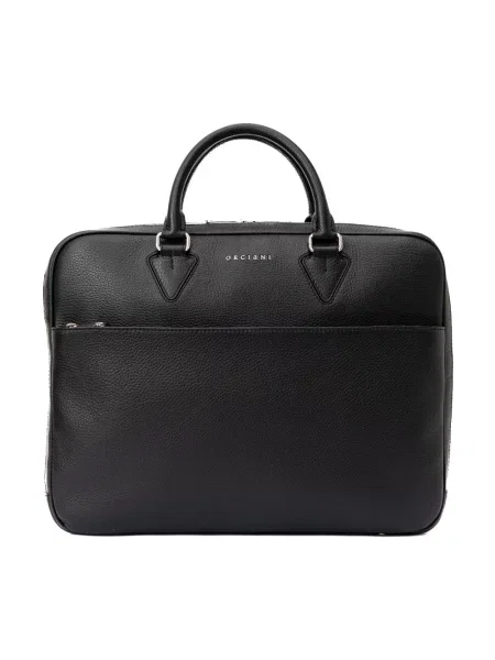 Torba Orciani skórzana elegancka czarna