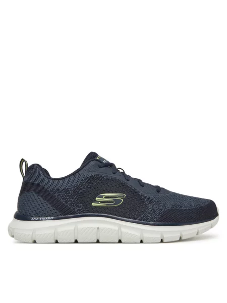 Lniane buty do biegania Skechers niebieskie