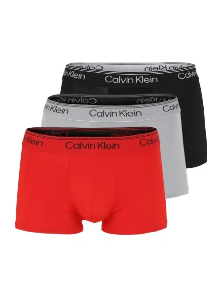 Calvin Klein Boksarice siva / rdeča črna