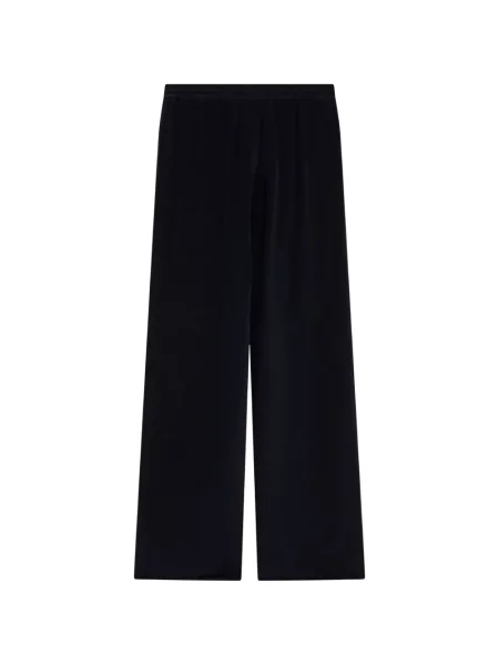 Pantaloni Max Mara cu broderie albastru