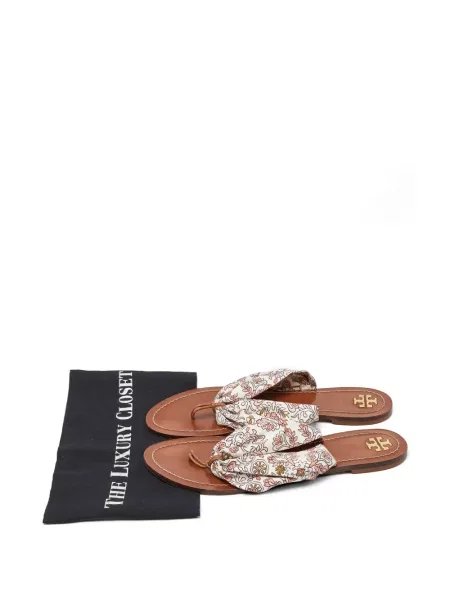 Chiloți tanga Tory Burch cu imagine alb
