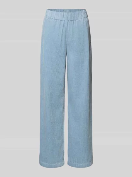 Spodnie sztruksowe w kroju relaxed fit z czystej bawełny Marc O'polo Denim niebieskie