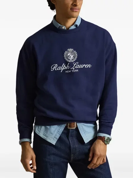 Ριγέ δερμάτινος κάλτσες Polo Ralph Lauren με κορδόνι μαύρο