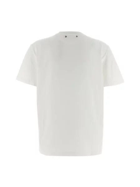 Koszulka Golden Goose z kryształkami biała