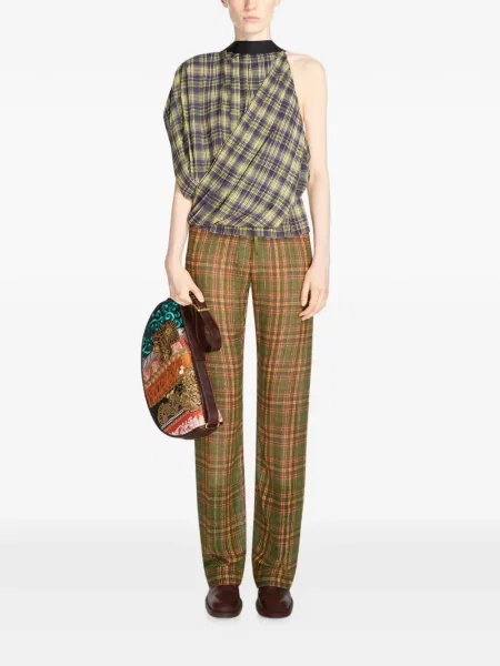 Pantaloni Dries Van Noten verde
