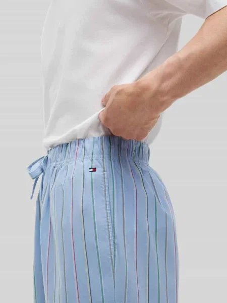Tommy Hilfiger Spodnie Do Spania blau błękitne
