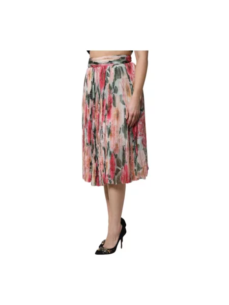Spódnica midi Dolce And Gabbana w kwiatki