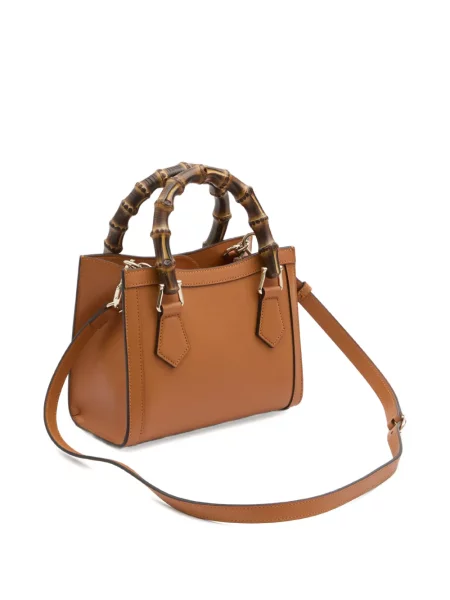 Geantă shopper Gucci din bambus maro
