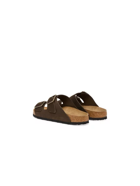 Papucs Birkenstock Arizona Wire Buckle Sötét bézs