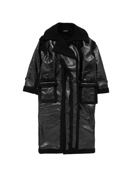Haină din piele de oaie Ottolinger din piele de oaie negru