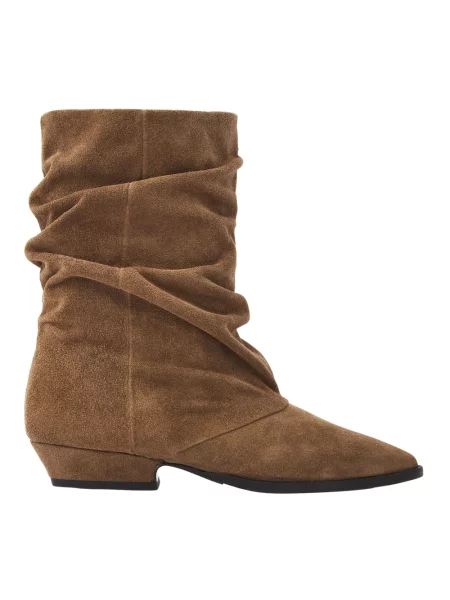 Buty do kostki Via Vai skórzane beżowe