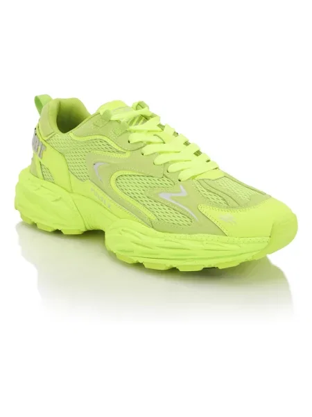 Sneakersy Plein Sport skórzane żółte