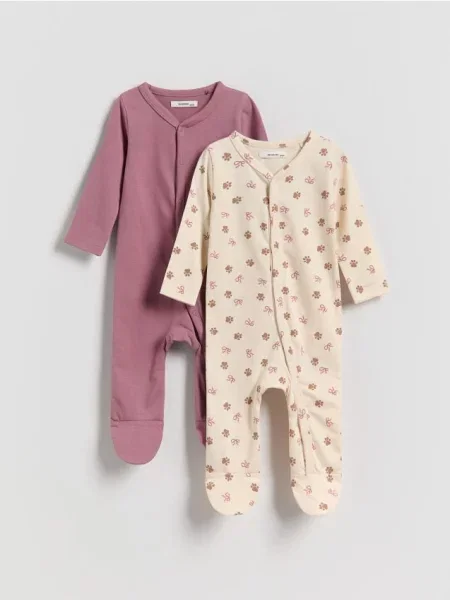 Reserved ромпер 2 шт. рожевувато-ліловий 