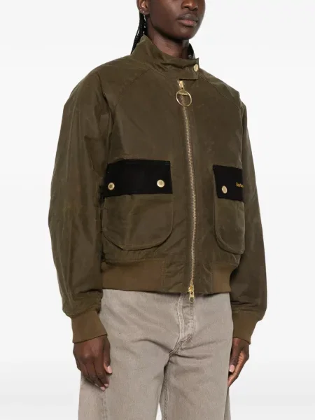 Geacă Barbour de catifea cord verde