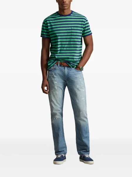 Кожени чорапи Polo Ralph Lauren с отворена пета с пейсли десен бяло