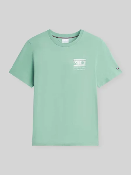 T-shirt o kroju regular fit z czystej bawełny Tommy Hilfiger