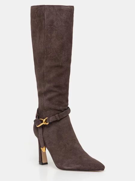 Steve Madden cizme din piele întoarsă Sirrens cu cui maro