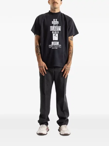 Tricou Balenciaga cu imagine negru