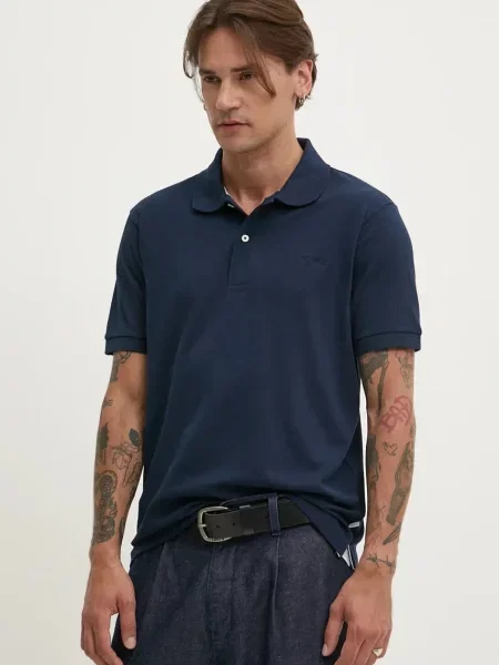 Tricou polo Guess albastru