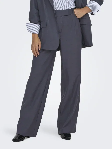 ONLY Pantaloni cutați ONLLINDA fumuriu albastru