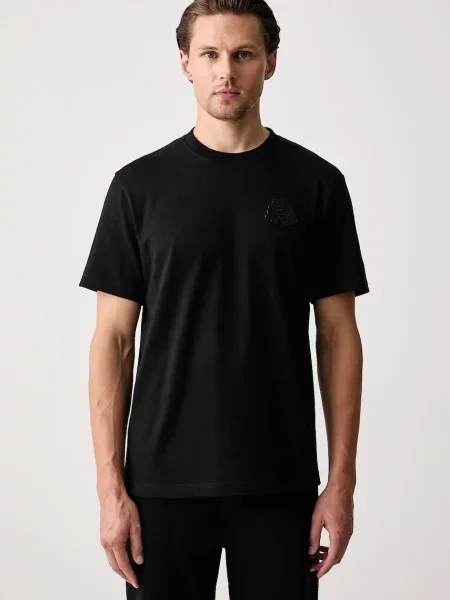 Lacoste tricou basic pentru bărbați din negru