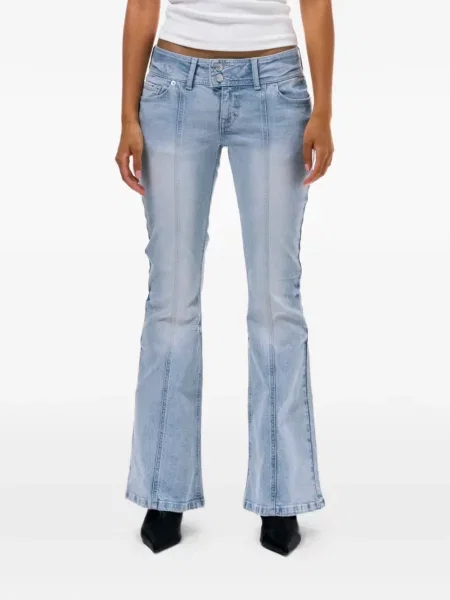 Blugi Juicy Couture cu broderie albastru