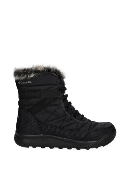 Garnitură de blană matlasat botine Columbia cu blană negru