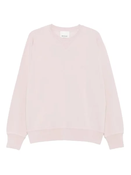 Hanorac crewneck Isabel Marant cu broderie roz