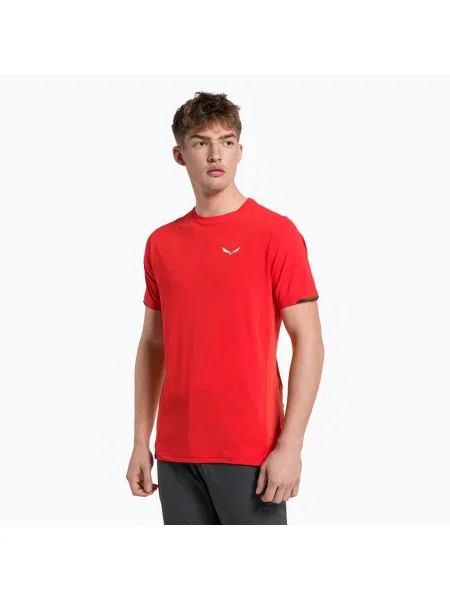 Мъжка тениска за трекинг Salewa Pedroc Dry Hyb червена