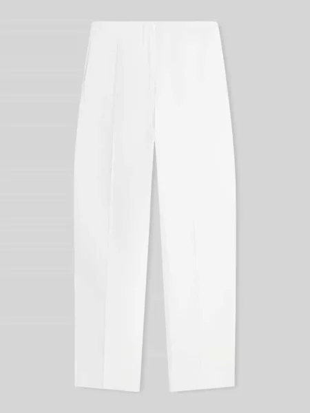 Spodnie barrel z mieszanka lnu model LINEN/VIS BARREL PANT' Tommy Hilfiger białe