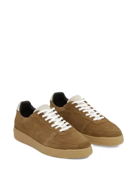 Sneakerși Les Deux din piele de căprioară maro