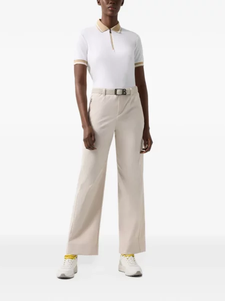 Gulerat tricou polo Bogner alb