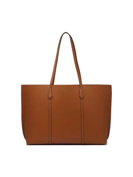 Tory Burch torebka skórzana Perry brązowy