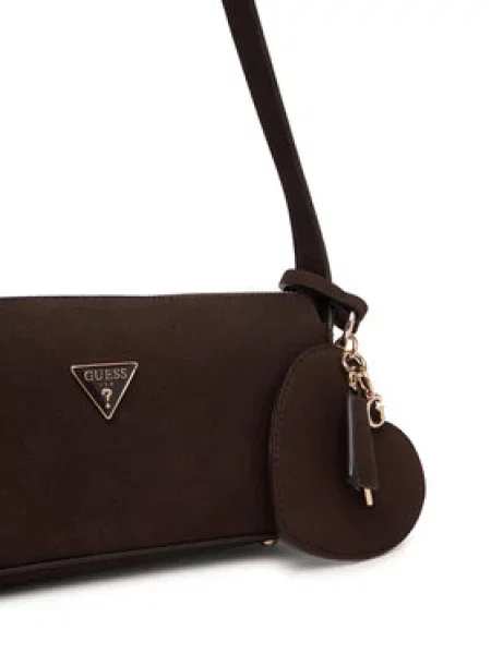 Guess Ročna torba Isobel Mini rjava