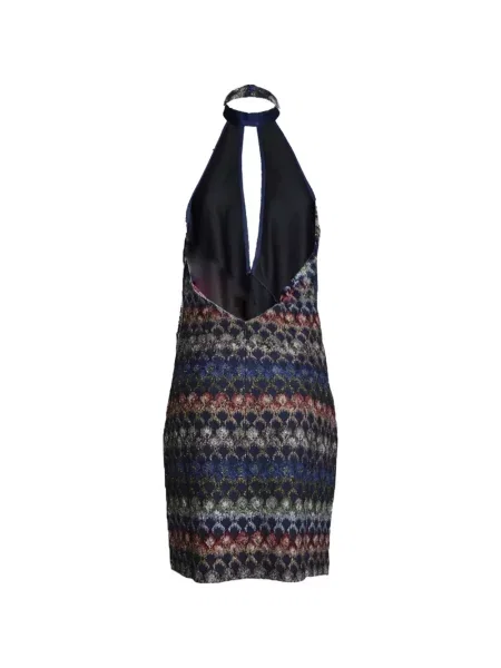 Kötött mini ruha Missoni kék