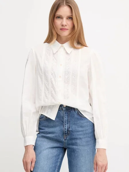 Košile Hoss Intropia regular s klasickým límcem bílá