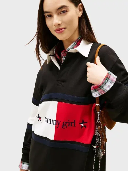 Джинсовое платье Tommy Jeans черное