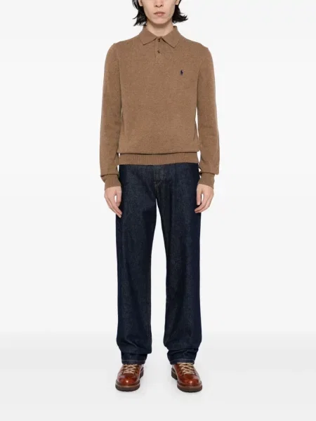 Pulover Polo Ralph Lauren tricotate maro
