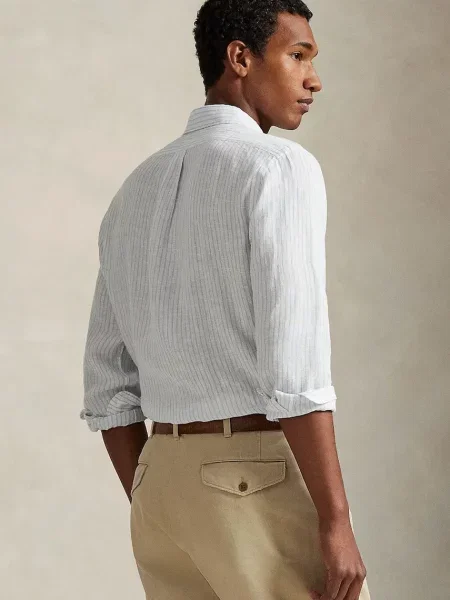 Polo Ralph Lauren cămașă de in alb