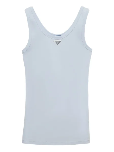 Top Prada din jerseu albastru