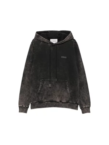 Bluza z kapturem Iceberg z kapturem z logo czarna
