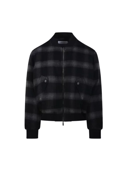 Kurtka bomber Off-white wełniany biały